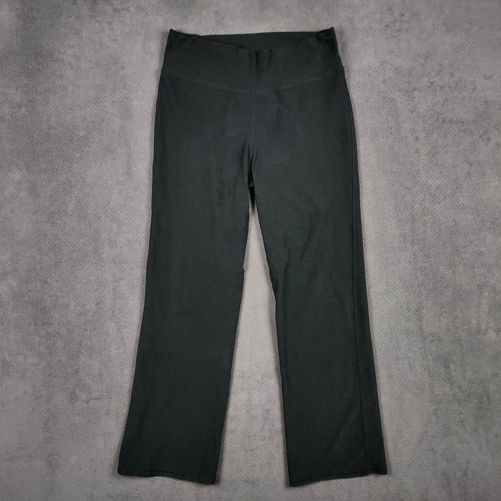 Vuori Elevation Pants Womens Small Black Mid Rise Slim Boot Cut Ankle VW487